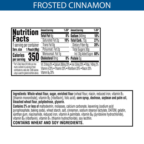 Pastry Pop-tarts® Made W/ Whole Grain Frosted Cinnamon
