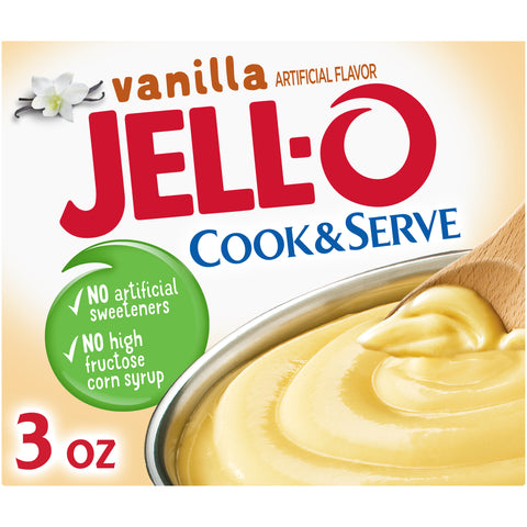 Jello Pudding & Pie Filling Vanilla Pudding, 3 Ounce -- 24 Case