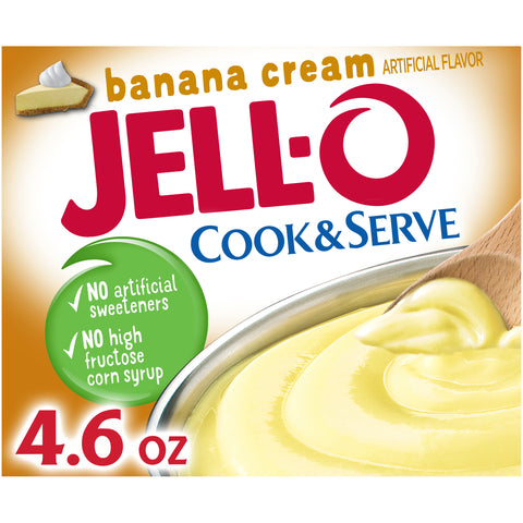 Jello Banana Pudding & Pie Filling Filling 24 Case 4.75 Ounce