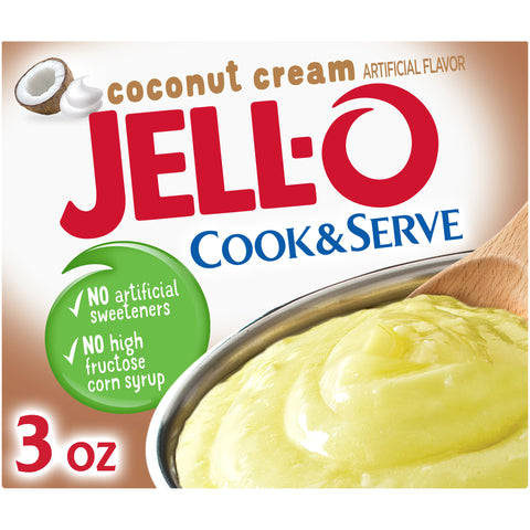 Jello Pudding & Pie Filling Coconut Pudding, 3 Ounce -- 24 Case