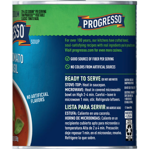 Progresso Heart Healthy Creamy Tomato with Basil, 19 Ounce -- 12 per case.