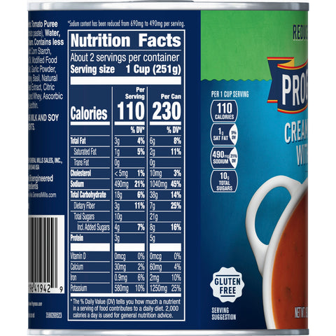 Progresso Heart Healthy Creamy Tomato with Basil, 19 Ounce -- 12 per case.