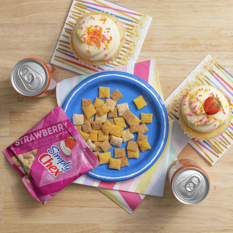 Simply Chex Strawberry Yogurt, 1.03 Ounce -- 60 per case.