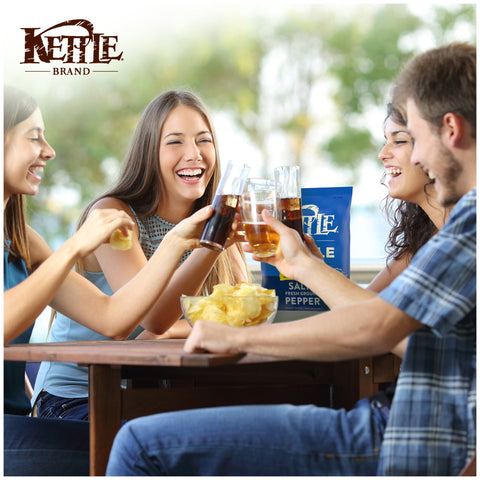 Kettle Foods CHIP POTATO KETTLE SALT & FRESH GROUND PEPPER