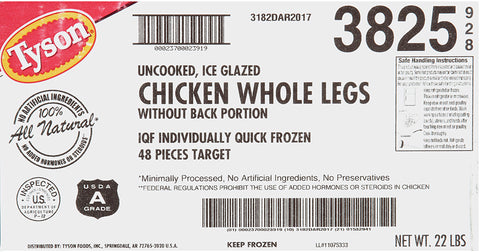Chicken Leg Whole Without Back Xlarge If 3825-0928