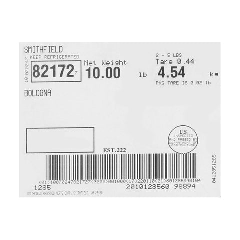 Farmland Premium Deli Meat Bologna, 5 Pound -- 2 per case.