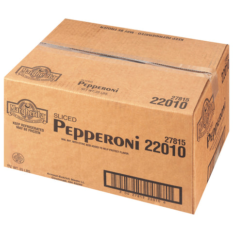 Armour Eckrich 14-16 Sliced Margherita Pepperoni, 12.5 Pound -- 2 per case.