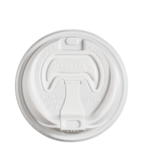 Lid Dome Reclosable Paper Hot Cup White