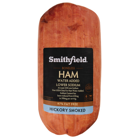 Farmland Gold Medal Water Added Low Sodium Smoked Boneless Ham, 10/12 Piece -- 2 per case.