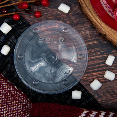 Lid Container Vented Plastic Clear 12 Oz