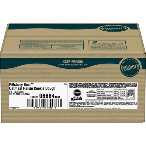 Pillsbury® Best DOUGH COOKIE OATMEAL RAISIN 1.5 OZ