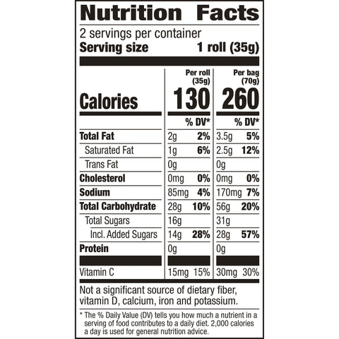 Fruit By The Foot King Size Orange and Cherry Fruit Snacks, 20 Ounce box -- 6 boxes per case