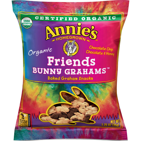 Annies Organic Friends Bunny Grahams Snack, 1.25 Ounce -- 100 per case.