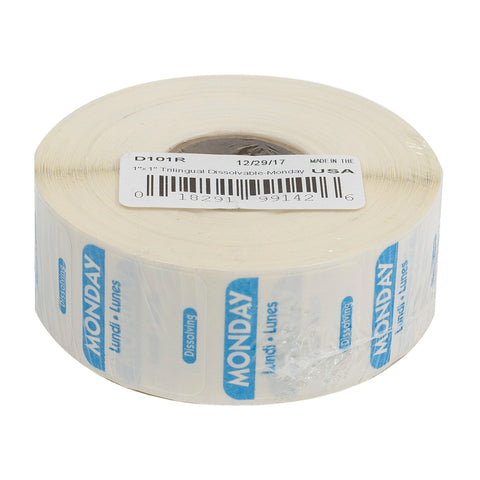 National Checking LABEL MON 1X1 DISSOLVE-A-WAY
