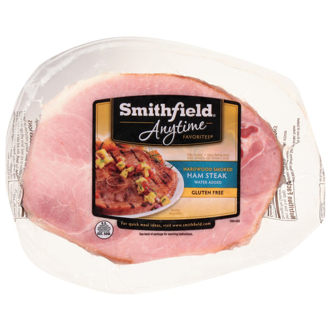 Farmland Water Added Bone In Smoked Ham Steak, 1.14 Pound -- 12 per case.