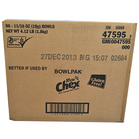 General Mills CEREAL RICE CHEX BOWLPAK