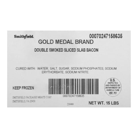 Gold Medal (SF) BACON 14/18 CT DOUBLE SMOKED