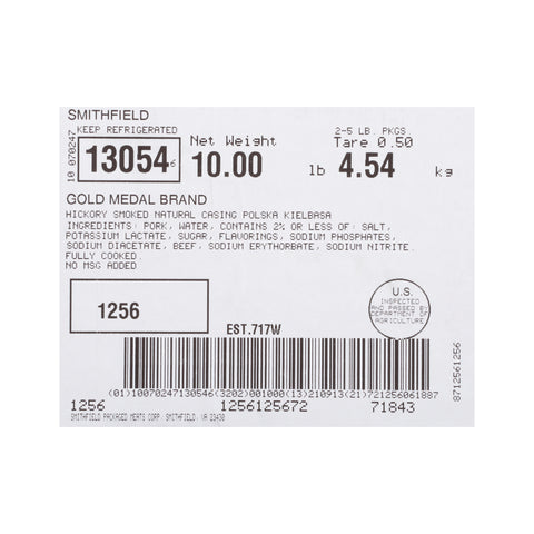 Gold Medal (SF) KIELBASA POLSKA ENDLESS NATURAL CASING SMOKED COOKED