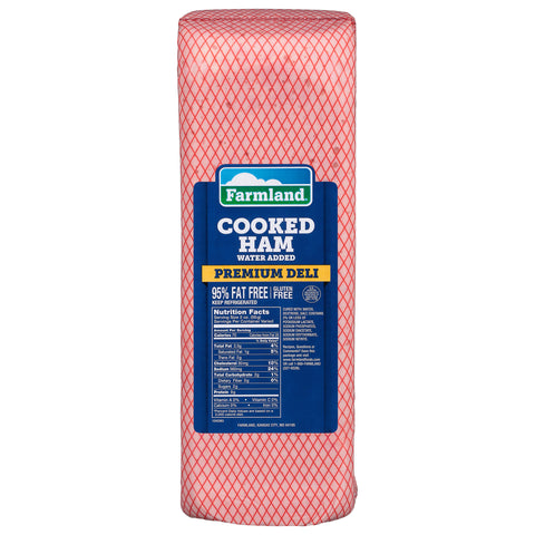 Farmland Water Added Premium Deli Cooked Ham, 4 x 4 inch -- 5 per case.