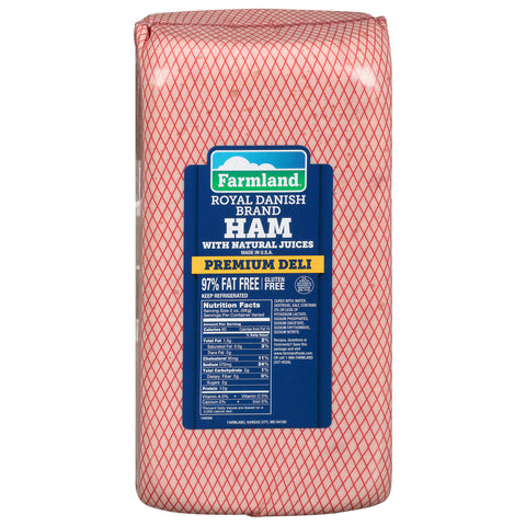 Farmland Royal Danish II Natural Juice Cooked Ham, 13 Pound -- 2 per case.