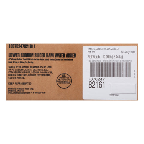 Farmland Cooked Ham Sliced, 1/2 Ounce -- 4 per case.