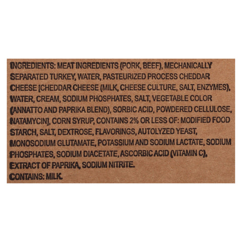 Eckrich SAUSAGE LINK SMOKEY WITH CHEESE COOKED