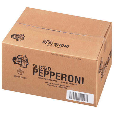 Armour Eckrich 14-16 Sliced Pepperoni, 12.5 Pound -- 2 per case.