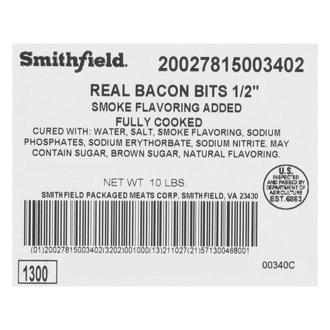 Armour 1/2 inch Fully Cooked Bacon Bits, 5 Pound -- 2 per case.
