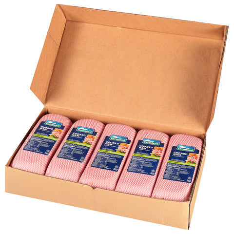 Farmland Market Place Deli Cooked Ham and Water, 4 x 4 inch -- 5 per case.