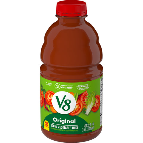 V8® JUICE VEGETABLE 100% PLASTIC BOTTLE