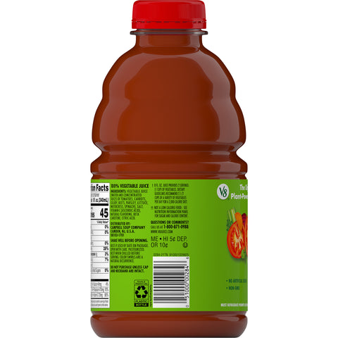 V8® JUICE VEGETABLE 100% PLASTIC BOTTLE