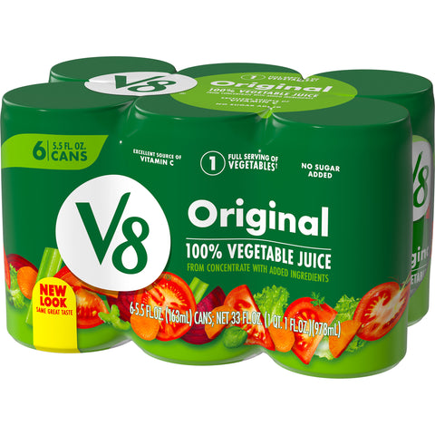 V8 Original 100 Percent Vegetable Juice, 5.5 Ounce -- 48 per case