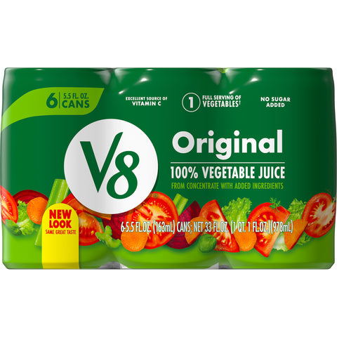V8 Original 100 Percent Vegetable Juice, 5.5 Ounce -- 48 per case