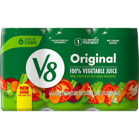 V8 Original 100 Percent Vegetable Juice, 5.5 Ounce -- 48 per case