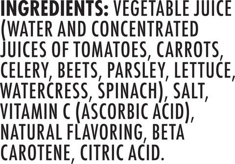 V8® JUICE VEGETABLE 100% PLASTIC BOTTLE