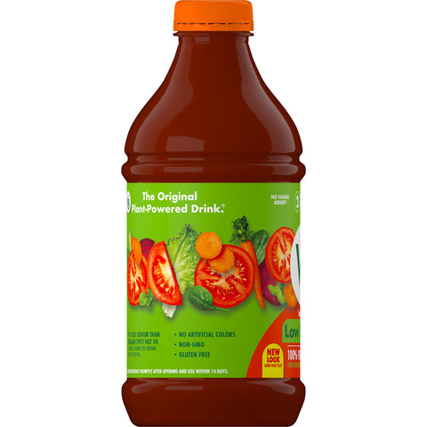 V8 Low Sodium Spicy Hot Vegetable Juice, 46 Fluid Ounce -- 6 per case.