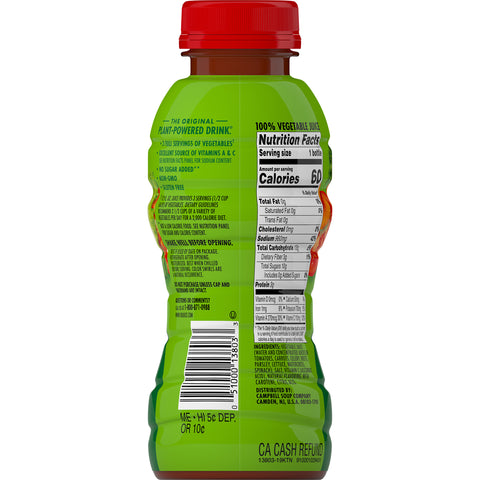 Juice Vegetable Cocktail Plastic Bottle