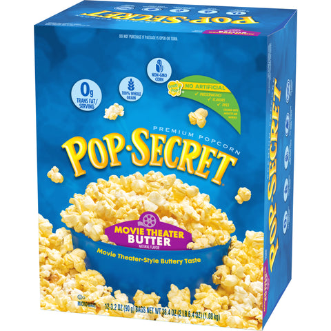 Pop Secret POPCORN MICROWAVE MOVIE THEATER BUTTER DISPLAY