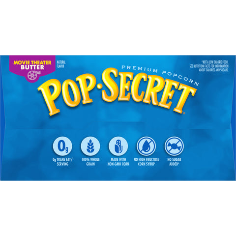 Pop Secret POPCORN MICROWAVE MOVIE THEATER BUTTER DISPLAY