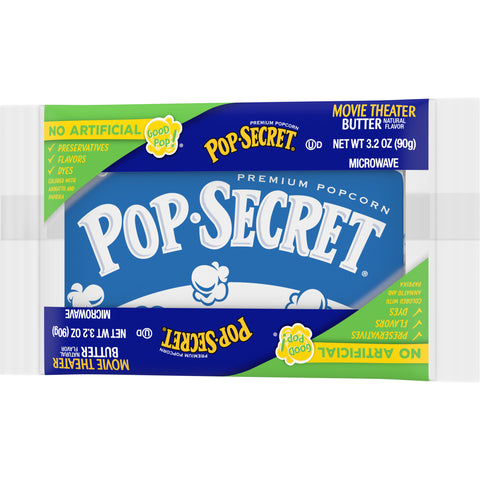 Pop Secret POPCORN MICROWAVE MOVIE THEATER BUTTER DISPLAY