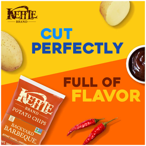 Kettle Backyard Barbeque Potato Chips - 2 oz. bag, 6 per case