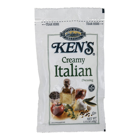 Ken's Foods DRESSING ITALIAN CREAMY SINGLE SERVE POUCH
