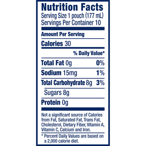 Capri Sun Roarin Waters Beverage Fruit Punch Soft Drink, 60 Fluid Ounce -- 4 per case.
