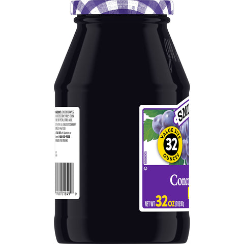 Smuckers Grape Jam, 32 Ounce -- 12 per case.