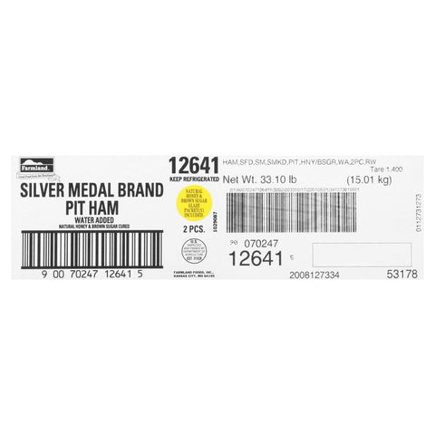 Farmland Honey and Brown Sugar Smoked Pit Ham, 14/16 Piece -- 2 per case.