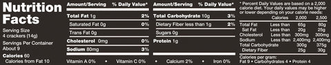Cracker Keebler Carrs Table Water Bite Size 12 Case 4.25 Ounce
