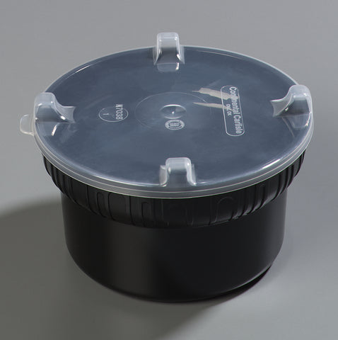 Carlisle CROCK GOURMET BLACK PC W/ CLEAR LID 1.9 QT 7.12