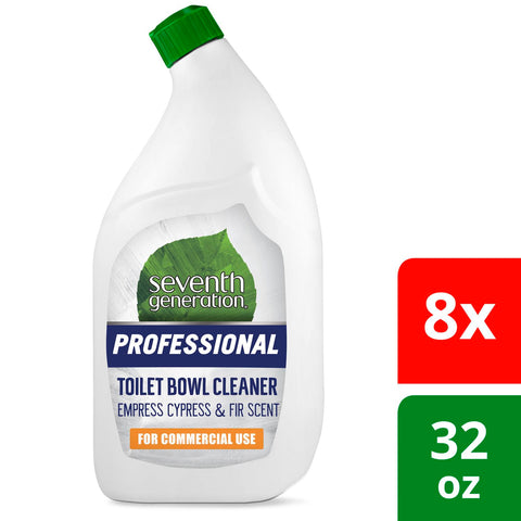 Seventh Generation Pro Toilet Bowl Cleaner,Empress Cypress and Fir Scent, Biodegradable, 32 Fluid Ounce -- 8 per case