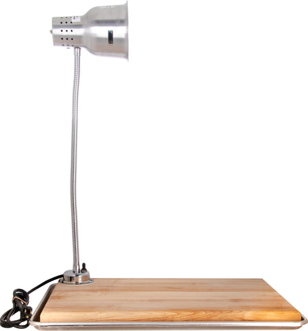 Carlisle LAMP HEAT FLEXIGLOW™ SINGLE ARM W/ BOARD & PAN ALUMINUM 24