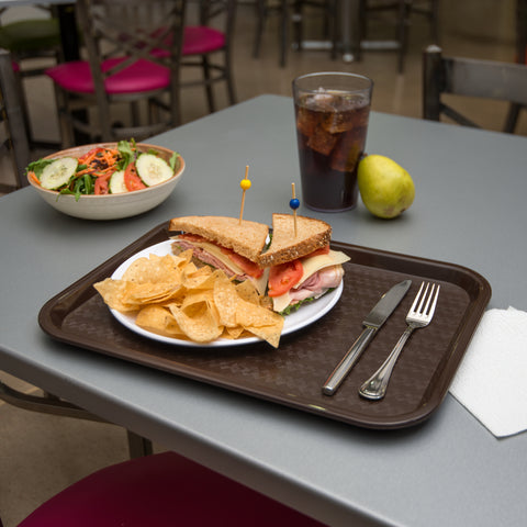 Sysco Brand TRAY CAFE PLASTIC CHOCOLATE 12X16